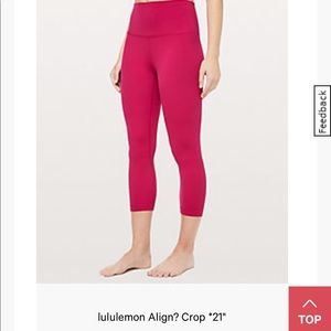 COPY - Lululemon Align Crop size 4